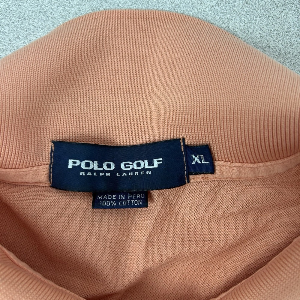 Polo Golf Ralph Lauren Mens XL Orange Polo Southern Hills *Sun Fade - Picture 4 of 10
